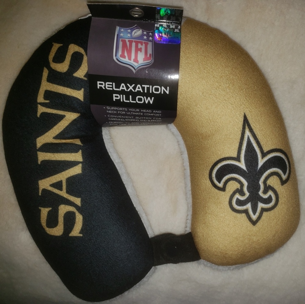 AUTHENTIC NFL New Orleans Saints Travel Pillow